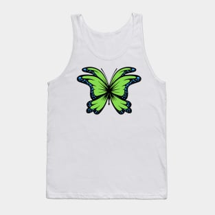 Sage Green Butterfly Tank Top
